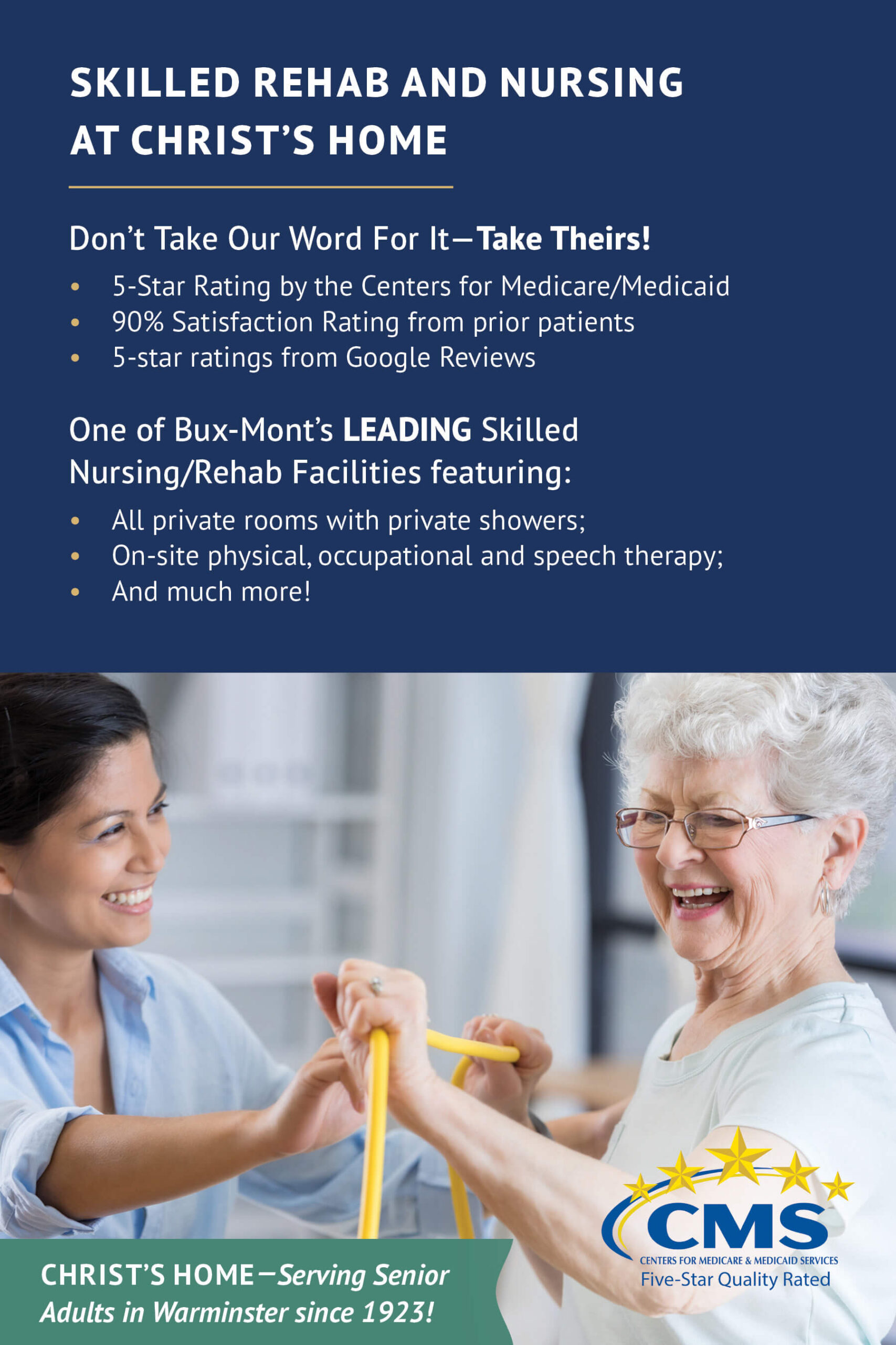 Skilled Rehab and nursing at Christ's Home